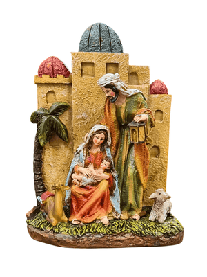 Sagrada Família Cenário com Animais 20 cm-TerraCotta Arte Sacra