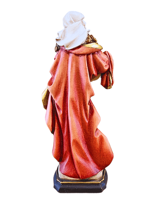 Santa Catarina de Madeira Italiana 20 cm-TerraCotta Arte Sacra