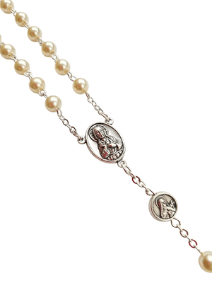 Terço Italiano Perolado Santa Terezinha 6 mm-TerraCotta Arte Sacra