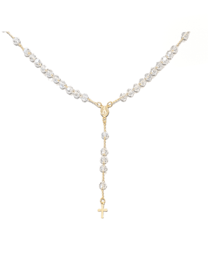 Terço de Cristal de Vidro Transparente-TerraCotta Arte Sacra