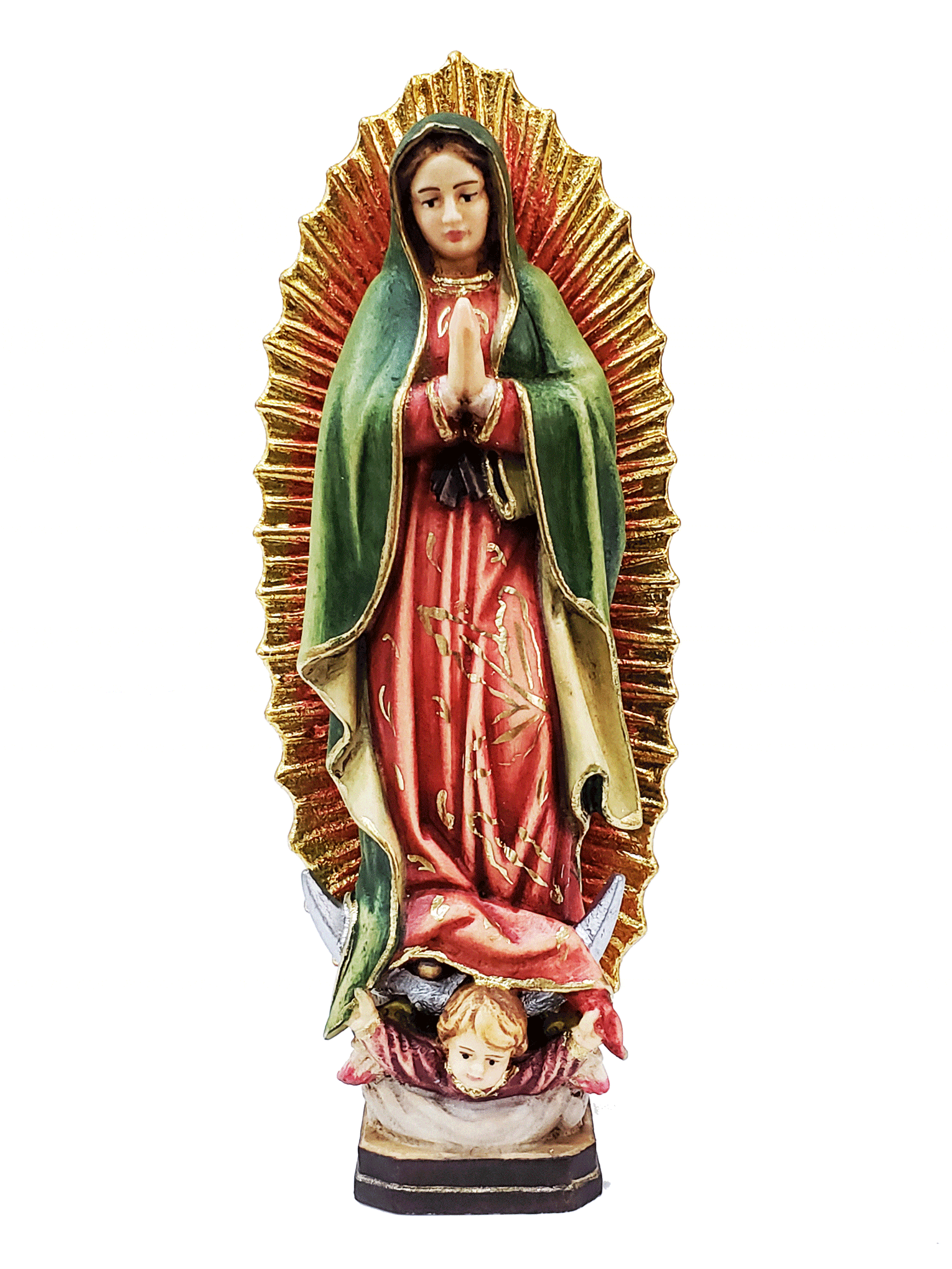 Imagem de Nossa Senhora de Guadalupe em Madeira Italiana 15 cm