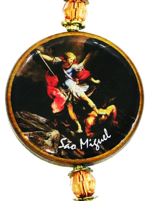 Adorno Para Porta 3 Arcanjos Pequeno-TerraCotta Arte Sacra