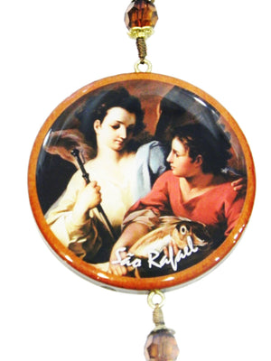 Adorno Para Porta 3 Arcanjos Pequeno-TerraCotta Arte Sacra