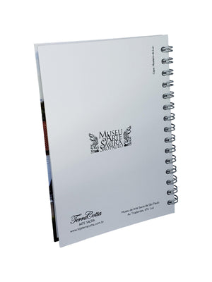 Caderno Pequeno Marfim Com Pauta Aquarela Mosteiro da Luz-TerraCotta Arte Sacra