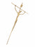 Crucifixo de Aço Galvanizado Dourado 52 cm-TerraCotta Arte Sacra