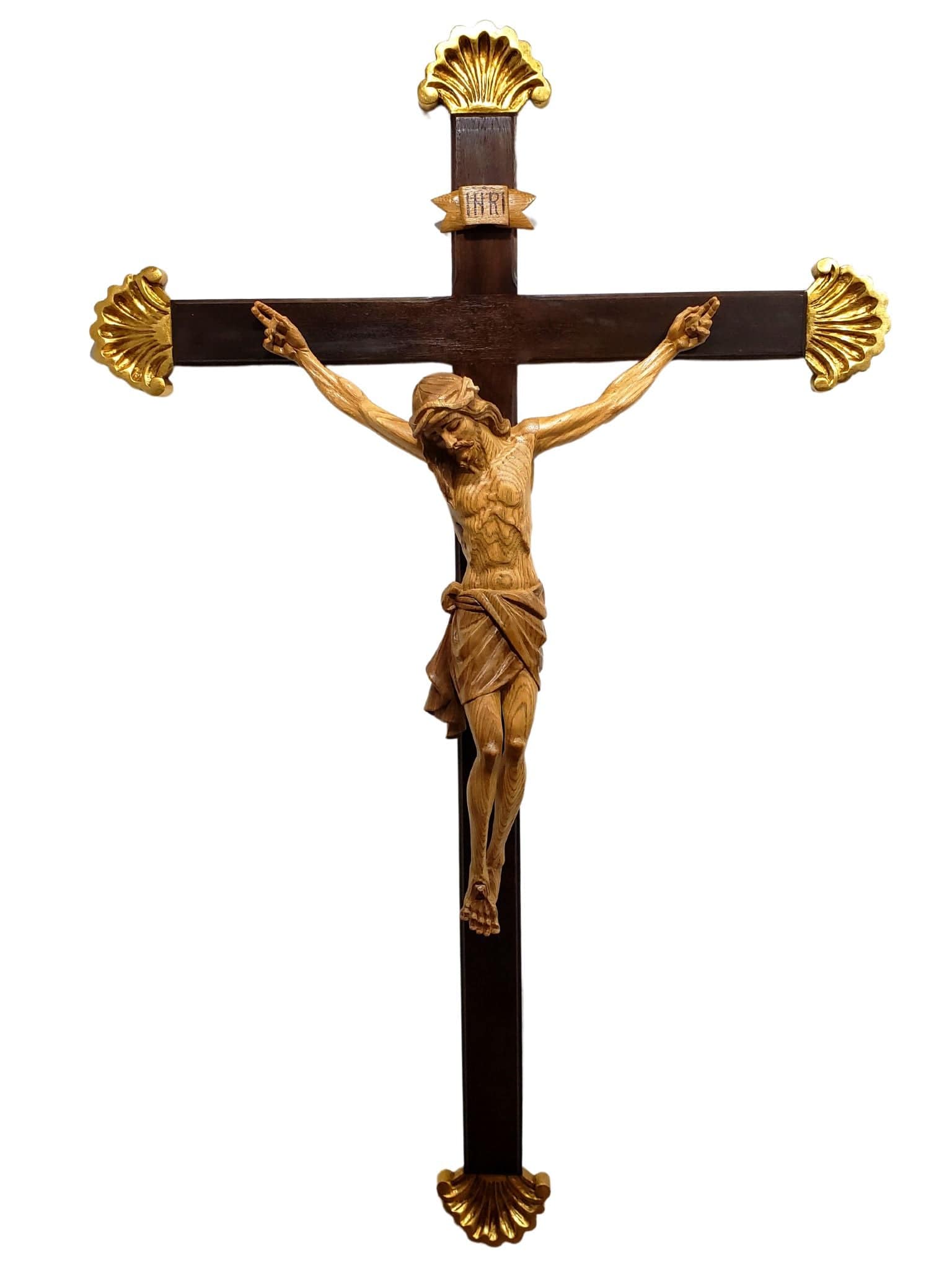Crucifixo de Madeira com Ponteira 1,70 m-TerraCotta Arte Sacra
