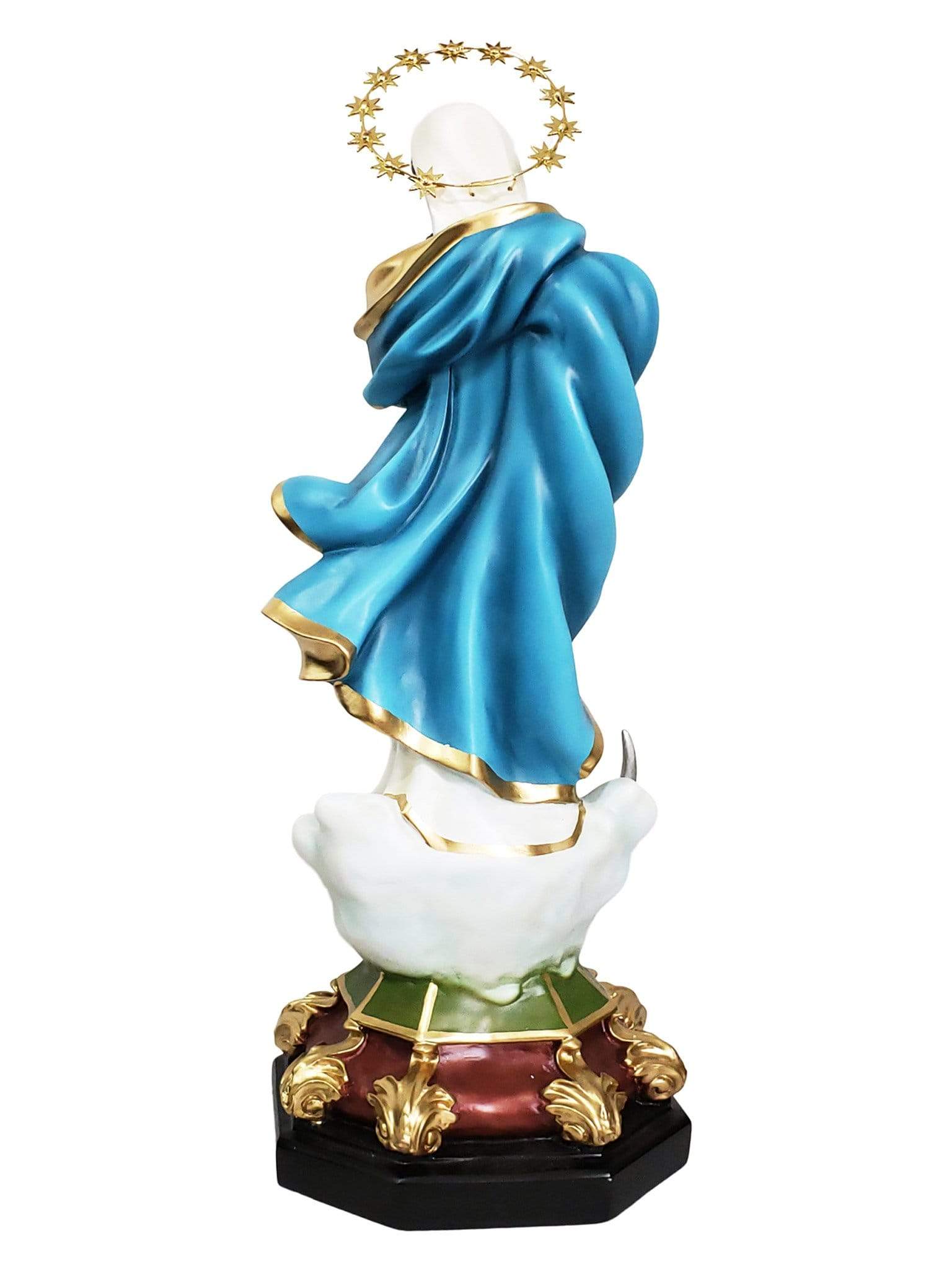 Imagem da Imaculada Conceição de Pó de Mármore 52 cm com Olhos de Vidro-TerraCotta Arte Sacra
