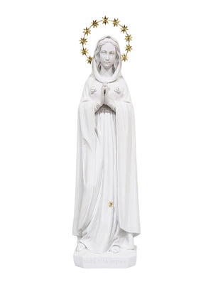 Imagem da Nossa Senhora da Rosa Mística 52 cm em Pó de Mármore-TerraCotta Arte Sacra