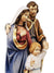 Imagem da Sagrada Família de Madeira Italiana 32 cm-TerraCotta Arte Sacra