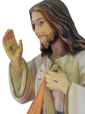 Imagem de Jesus Misericordioso de Madeira Italiana 30 cm-TerraCotta Arte Sacra
