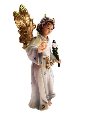 Imagem de Madeira Italiana Arcanjo Gabriel 16 cm-TerraCotta Arte Sacra