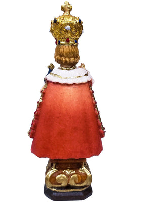 Imagem de Madeira Italiana Menino Jesus de Praga 8 cm-TerraCotta Arte Sacra