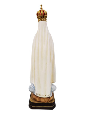 Imagem de Madeira Italiana Nossa Senhora de Fátima 34 cm-TerraCotta Arte Sacra