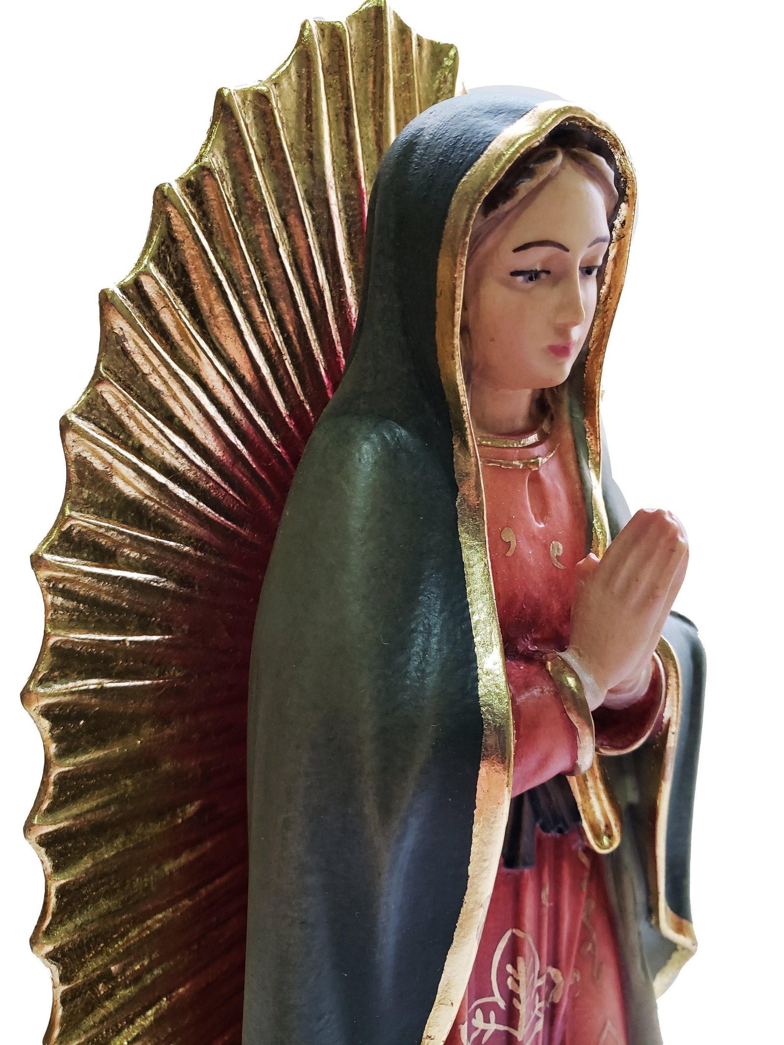 Imagem de Madeira Italiana Nossa Senhora de Guadalupe 30 cm-TerraCotta Arte Sacra