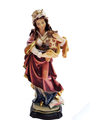 Imagem de Madeira Italiana Santa Bárbara 20 cm-TerraCotta Arte Sacra