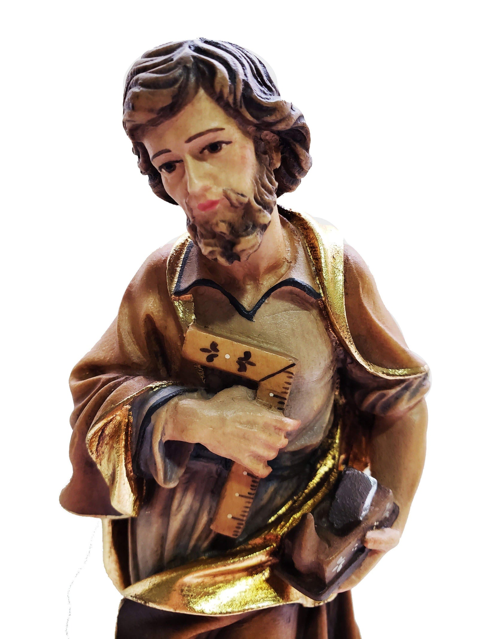 Imagem de Madeira Italiana São José Operário 20 cm-TerraCotta Arte Sacra