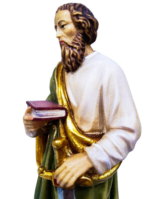 Imagem de Madeira Italiana São Paulo 20 cm-TerraCotta Arte Sacra