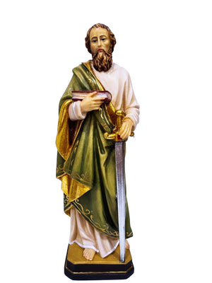 Imagem de Madeira Italiana São Paulo 20 cm-TerraCotta Arte Sacra