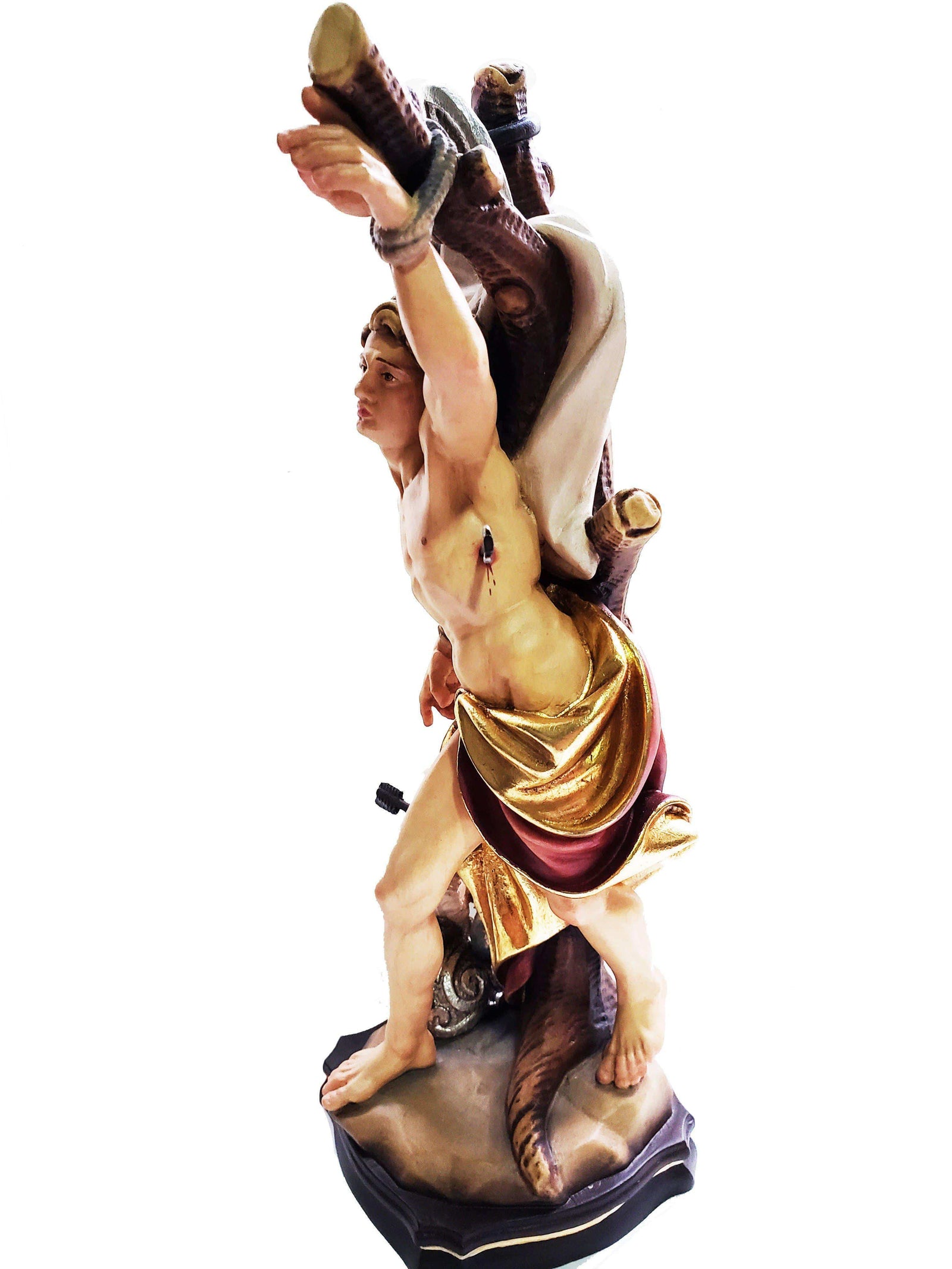 Imagem de Madeira Italiana São Sebastião 30 cm-TerraCotta Arte Sacra