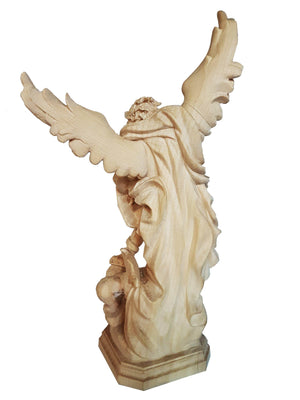 Imagem de Madeira Italiana de São Miguel 18 cm-TerraCotta Arte Sacra