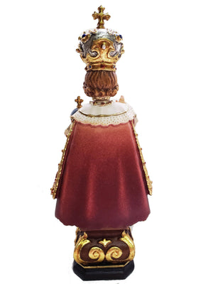 Imagem de Madeira Italiana do Menino Jesus de Praga 28 cm-TerraCotta Arte Sacra