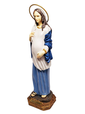 Imagem de Nossa Senhora Grávida de Resina 27 cm-TerraCotta Arte Sacra