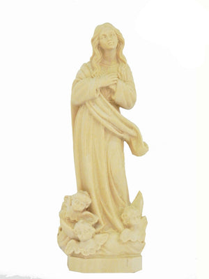 Imagem de Nossa Senhora da Conceição em Madeira 20 cm-TerraCotta Arte Sacra