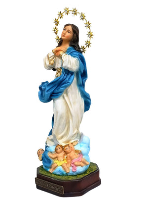 Imagem de Nossa Senhora da Conceição em Resina 20 cm-TerraCotta Arte Sacra