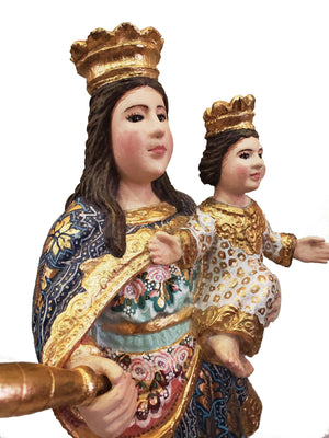 Imagem de Nossa Senhora da Guia Policromada 50 cm-TerraCotta Arte Sacra