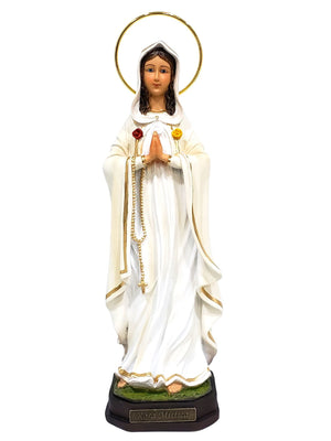 Imagem de Nossa Senhora da Rosa Mística em Resina de 30 cm-TerraCotta Arte Sacra