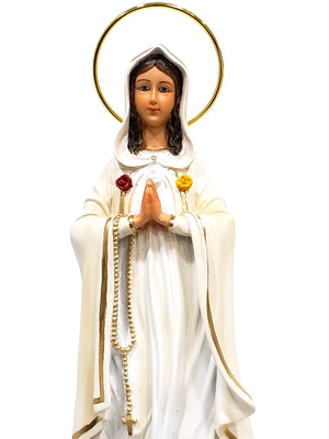 Imagem de Nossa Senhora da Rosa Mística em Resina de 30 cm-TerraCotta Arte Sacra