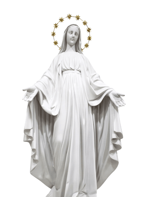 Imagem de Nossa Senhora das Graças de Pó de Mármore de 82 cm-TerraCotta Arte Sacra