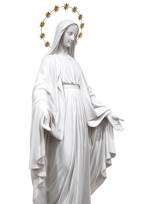 Imagem de Nossa Senhora das Graças de Pó de Mármore de 82 cm-TerraCotta Arte Sacra