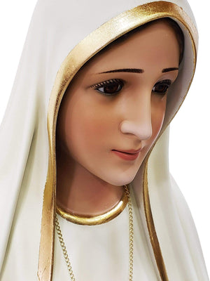 Imagem de Nossa Senhora de Fátima 1,20 m-TerraCotta Arte Sacra