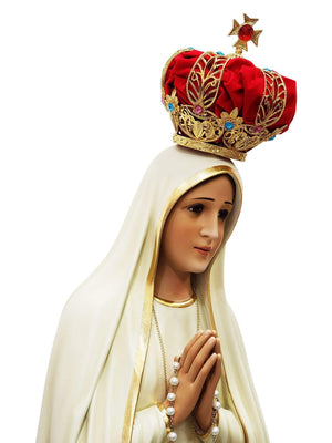 Imagem de Nossa Senhora de Fátima 1,20 m-TerraCotta Arte Sacra