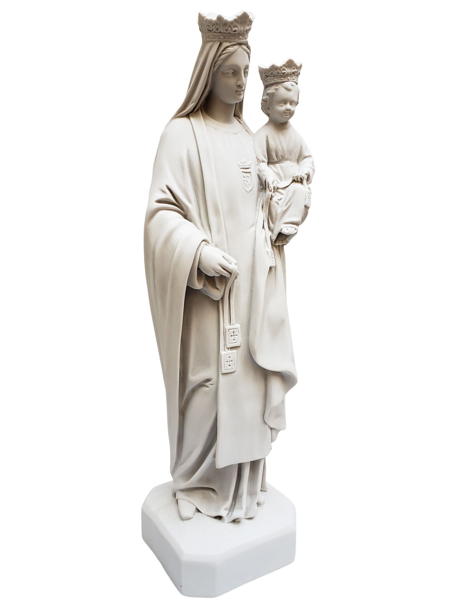 Imagem de Nossa Senhora do Carmo 47 cm em Pó de Mármore-TerraCotta Arte Sacra