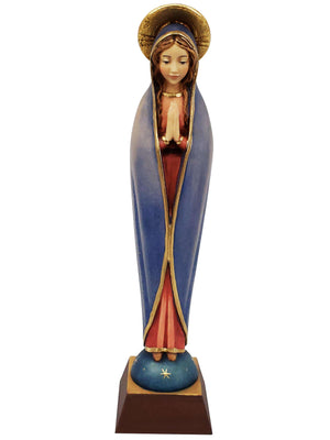 Imagem de Nossa Senhora do Silêncio de Madeira Italiana 23 cm-TerraCotta Arte Sacra