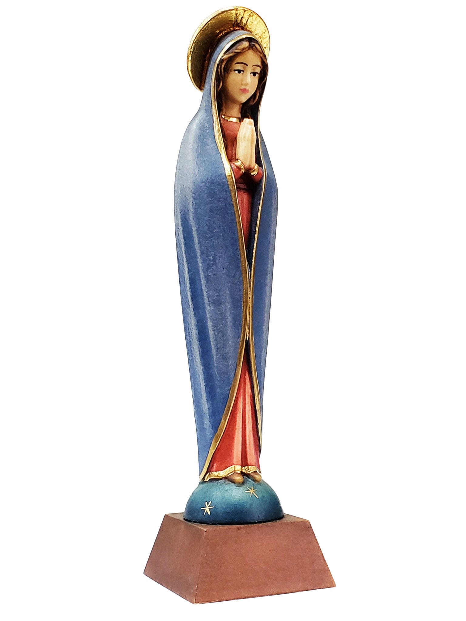 Imagem de Nossa Senhora do Silêncio em Madeira Italiana 17,5cm-TerraCotta Arte Sacra