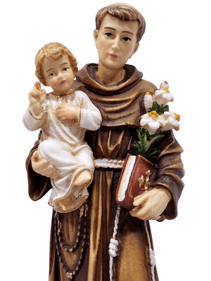 Imagem de Santo Antônio de Madeira Italiana 20 cm-TerraCotta Arte Sacra