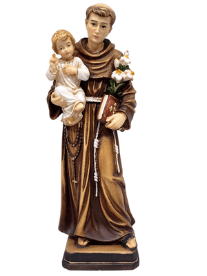 Imagem de Santo Antônio de Madeira Italiana 20 cm-TerraCotta Arte Sacra