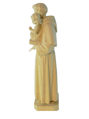 Imagem de Santo Antônio de Pádua em Madeira 10,5 cm-TerraCotta Arte Sacra