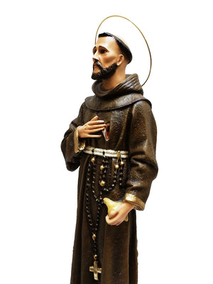 Imagem de São Francisco 62 cm em Pó de Mármore-TerraCotta Arte Sacra