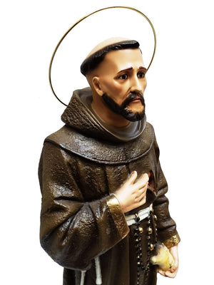 Imagem de São Francisco 62 cm em Pó de Mármore-TerraCotta Arte Sacra