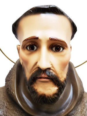 Imagem de São Francisco 62 cm em Pó de Mármore-TerraCotta Arte Sacra