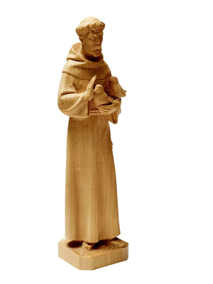 Imagem de São Francisco em Madeira 9 cm-TerraCotta Arte Sacra