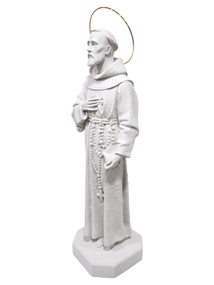 Imagem de São Francisco em Pó de Mármore 62 cm-TerraCotta Arte Sacra