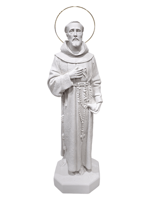 Imagem de São Francisco em Pó de Mármore 62 cm-TerraCotta Arte Sacra