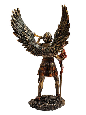 Imagem de São Gabriel Anunciando Acabamento em Bronze 32 cm-TerraCotta Arte Sacra