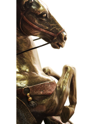 Imagem de São Jorge com acabamento em bronze 26 cm-TerraCotta Arte Sacra