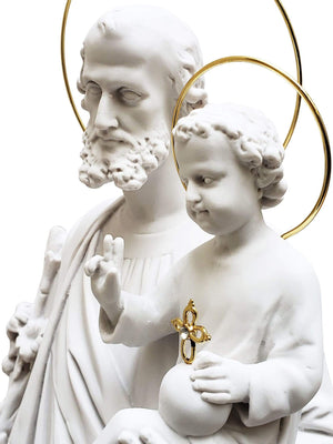 Imagem de São José 60 cm em Pó de Mármore-TerraCotta Arte Sacra